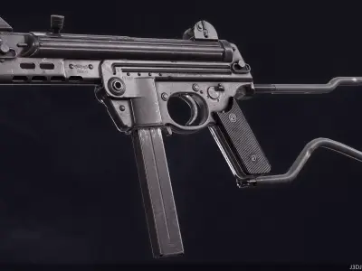 Walther MPK Low-poly 3D model