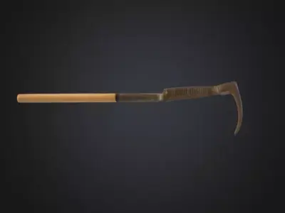 Rugged Rake Low-poly 3D model