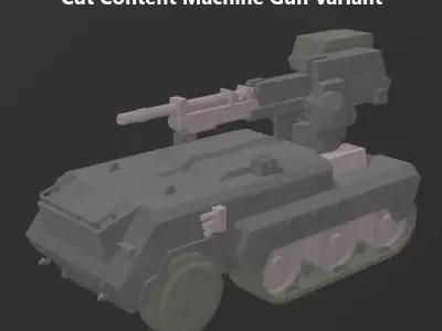 CV-T-020 BAWS Combat Vehicle Model Kit Armored Core 6 3D print model