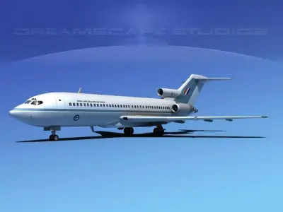 Boeing 727-100 Royal New Zealand Air Force 3D model
