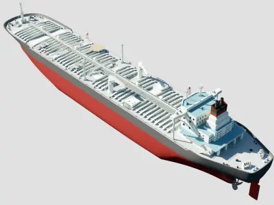 Oil tanker Ship 3D model purchase