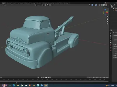 1956 COE pickup truck 3D Printing ready Model 3D print model