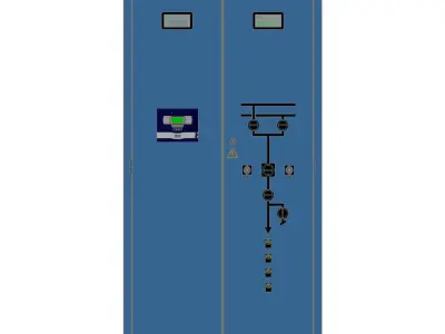 Electrical relay board Free 3D model