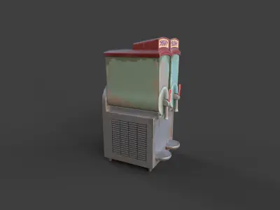Stylized Slushy Machine Low-poly 3D model