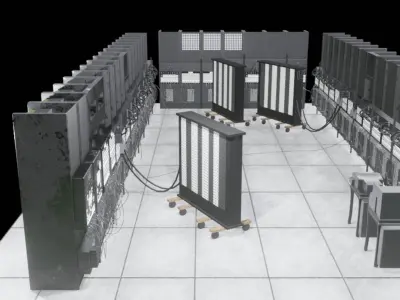 ENIAC first computer 3D model