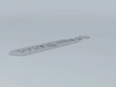 Punto Blanco logo Free 3D model