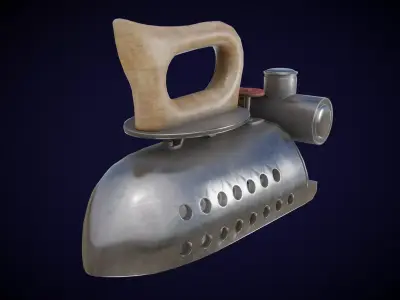 Old Vintage Iron Low-poly 3D model