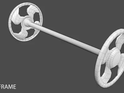Metal Wheel 4 3D model