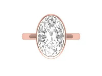 Wedding Ovel Ring  Free 3D print model