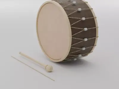 3D Ramadan Traditional Drum 3D model