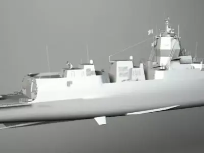 SHIP 1 military 3D model