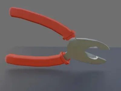 Cutting Pliers Tool Workshop - Ferramenta Alicate de Corte Low-poly 3D model