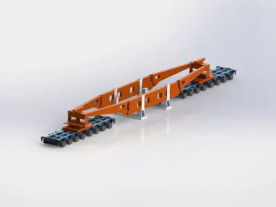 Hydraulic Transport Beams Free 3D model