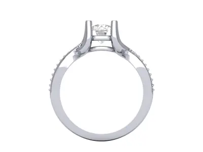 Solitaire-Art-Deco-Ring 3D print model purchase