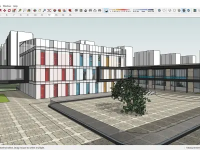 Sketchup Commercial Complex 112 3D model