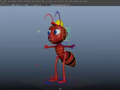 Cartoon Domestic Animal Pack Rigged 3D Models Animation Ready Low-poly 3D model