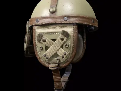 Military Helmet Low-poly 3D model purchase