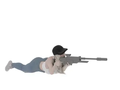 Female Sniper 3D print model