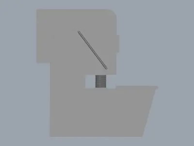 Hydraulic Plate Cutting Machine 3D model