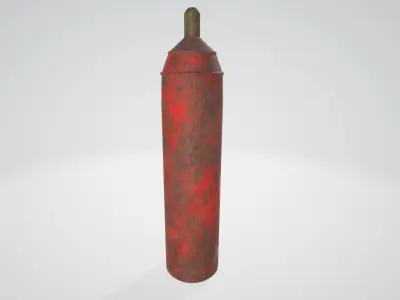 Gas Cylinder Model 1 Low-poly 3D model
