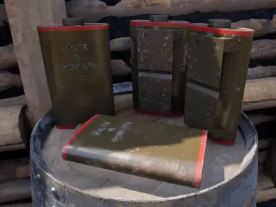 British WW2 No75 Hawkins Grenade  3D model