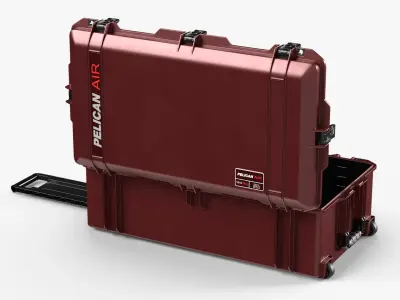  Peli Red Shield Rolling Case 