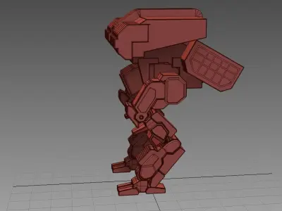 mech model robot Free 3D model