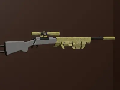 m24 sniper rifle Free low-poly 3D model purchase
