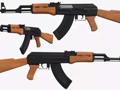 AK-47 3D model purchase