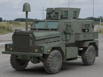 Cougar 4x4 MRAP 3D model purchase