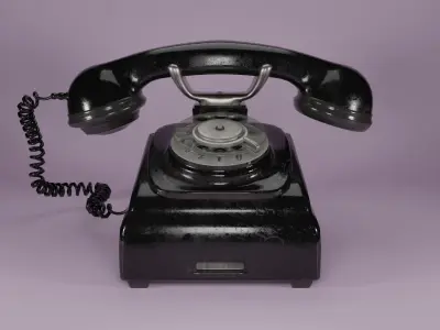Old Retro phone 3D model