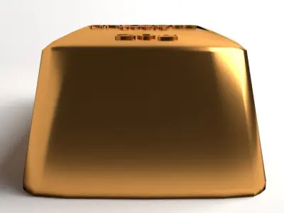 Goldbar 20gram 3D model
