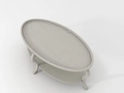 Sebastian Oval Cocktail Table 3D model