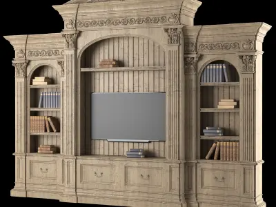 Habersham tv cabinet 3D model