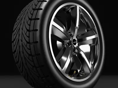 wheel 3D model by 3DModelingCorp
