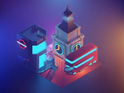 Cyberpunk London Free 3D model