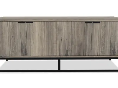 Industrial Style Wooden Sideboard 3D model