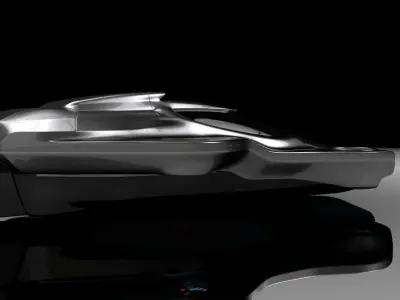 Air machine hover car 3D model