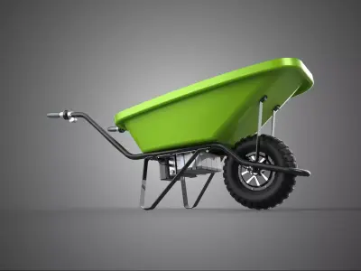 ELECTRIC POWER WHEEL HUB MOTOR WHEELBARROW ENGINE BARROW BATTERY 3D model
