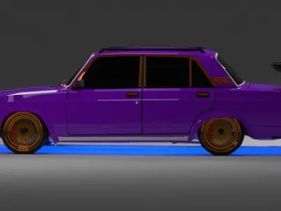 vaz 2107 3D model