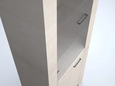 Tall Shelf Cabinet Low-poly 3D model