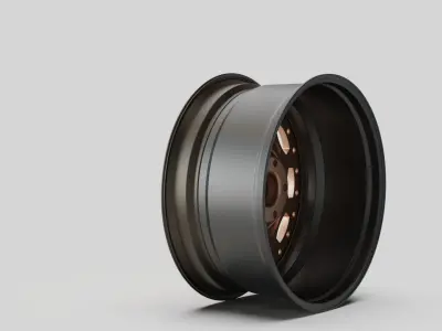 wheel rims car sport turnable 3D model