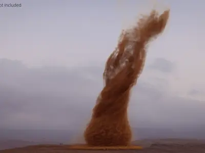  Sand Tornado Vortex VDB Animated for Blender 