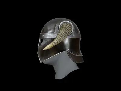 Viking helmet v4 Low-poly 3D model