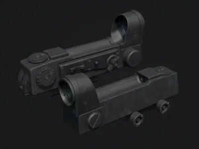 Kobra Gen 3 - Red Dot Sight - PBR Low-poly 3D model