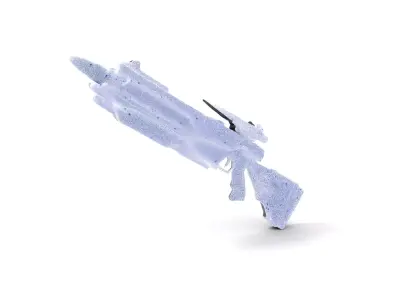 Futuristic Energy Blaster model pack Low-poly 3D model