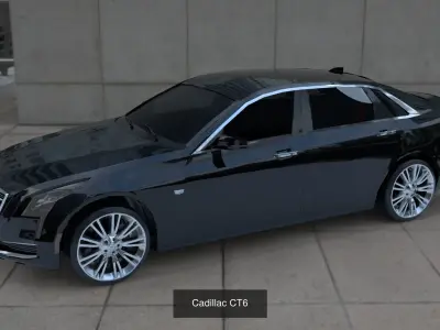 6 Luxury Cars Pack 3d lowpoly Collection