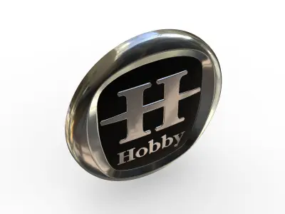 hobby logo 3D model by 3dlogoman