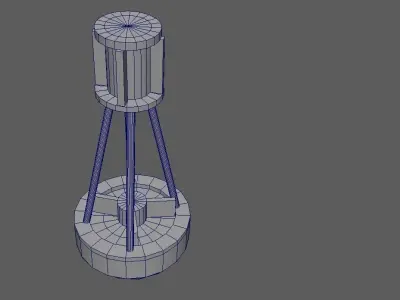 Low Poly Buoy drum Free low-poly 3D model