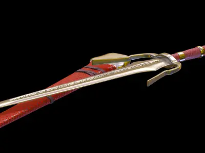Stylized Rune Swords Low-poly 3D model